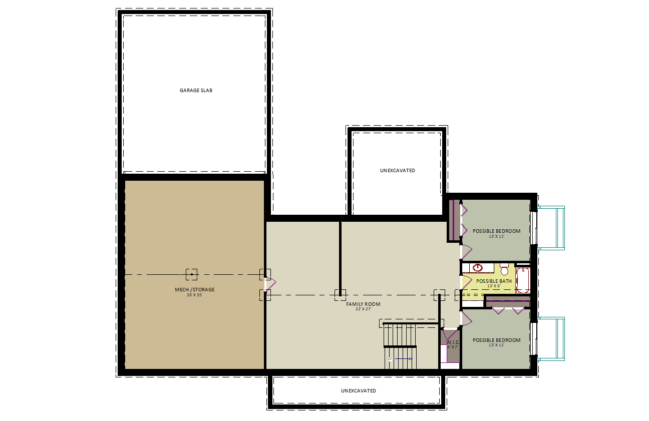 StonehurstLower Level Floor Plan